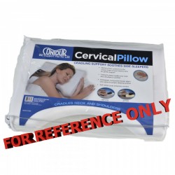 Contour Cervical Pillow Luxurious Memory Foam with Crescent Cutout